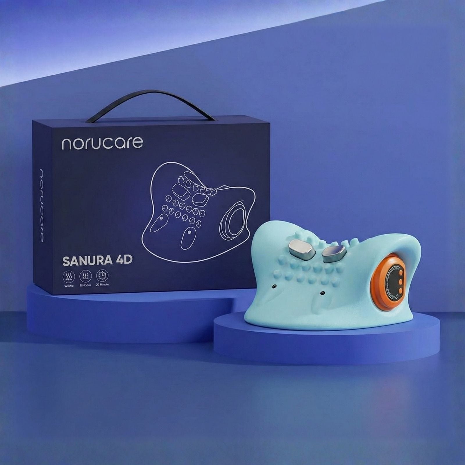 NoruCare Sanura 4D - Sanfte Tiefentherapie zur Linderung von Nacken- und Kopfschmerzen, HWS-Beschwerden