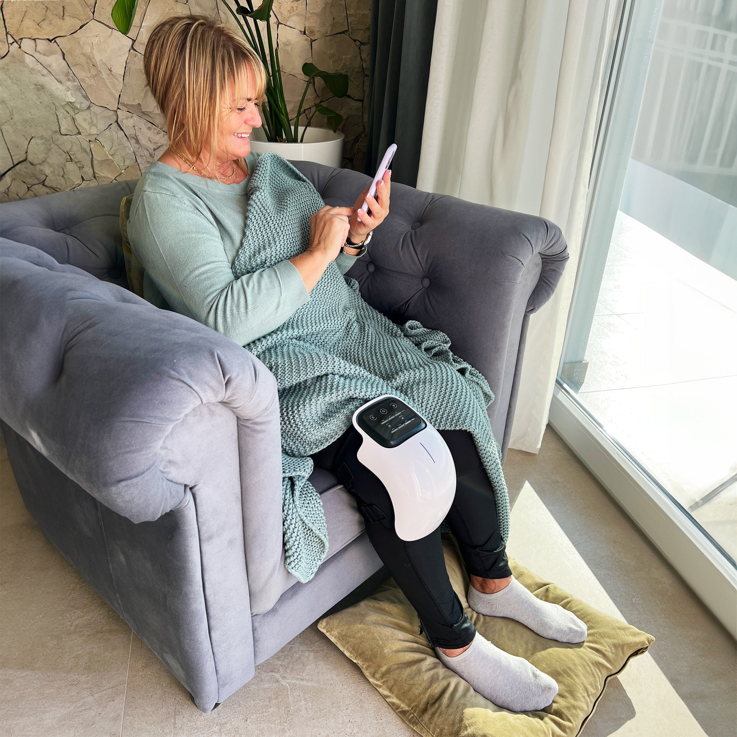 NoruCare® med. Infrarot Kniemassagegerät - 15 min. tägliche Anwendung zur Schmerzlinderung