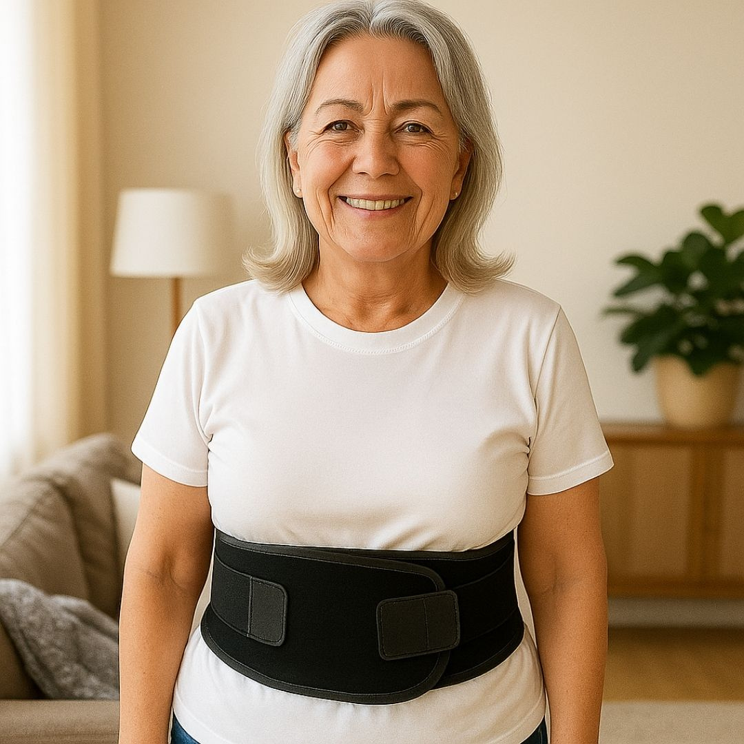 NoruCare Lumbaris Pro – Stabiler Rückenstützgürtel zur Linderung von Schmerzen im unteren Rücken & Stabilisierung der Lendenwirbelsäule