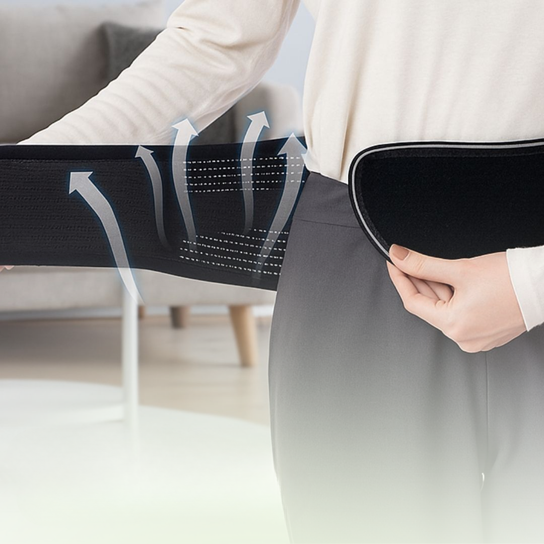 NoruCare Lumbaris Pro – Stabiler Rückenstützgürtel zur Linderung von Schmerzen im unteren Rücken & Stabilisierung der Lendenwirbelsäule