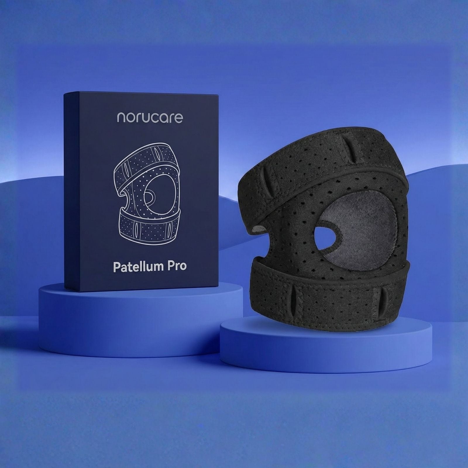 NoruCare Patellum Pro - Kniebandage für maximale Stabilität und Bewegungsfreiheit bei Arthritis und Schwellungen